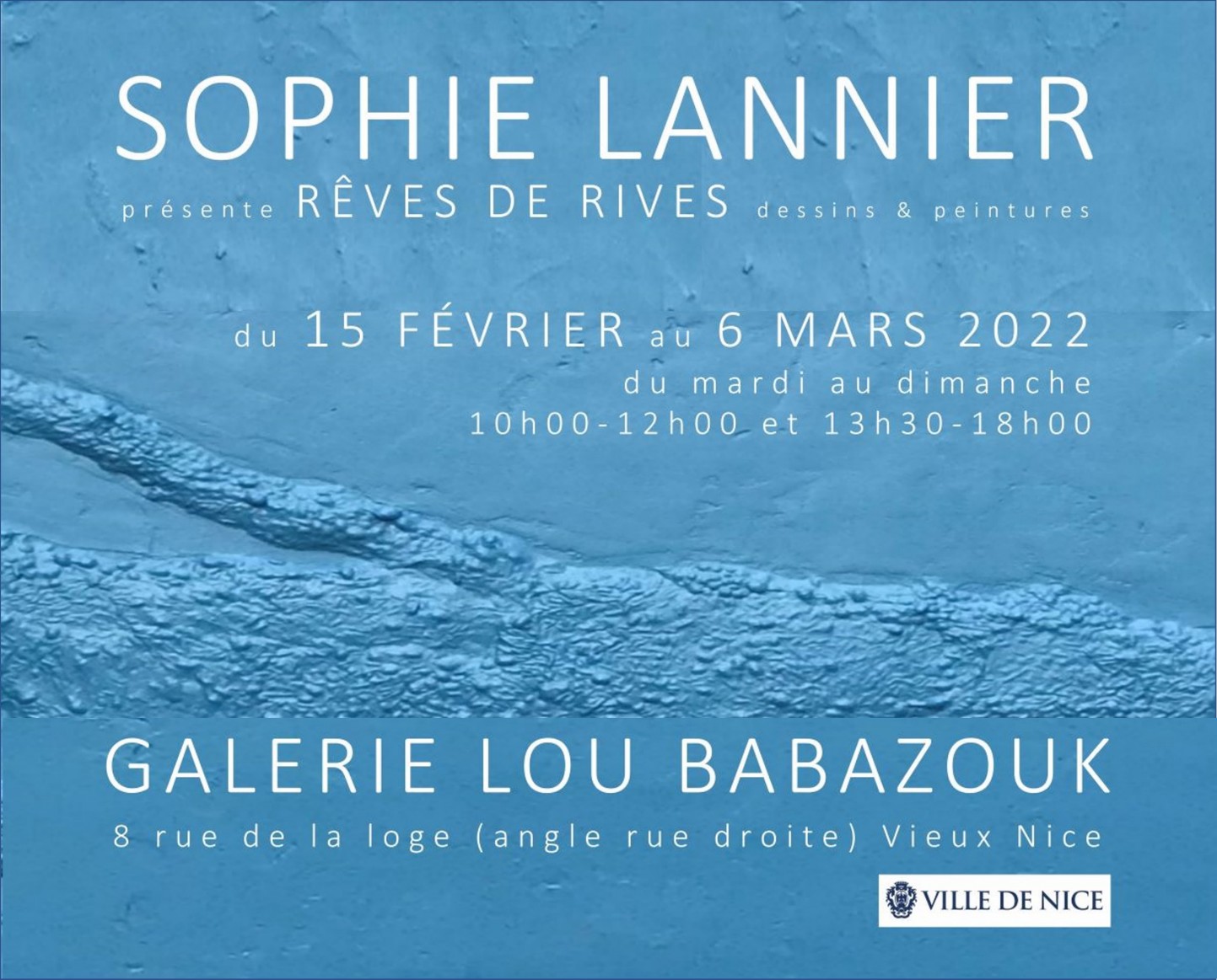 FINISSAGE EXPOSITION "REVES DE RIVES" DE SOPHIE LANNIER