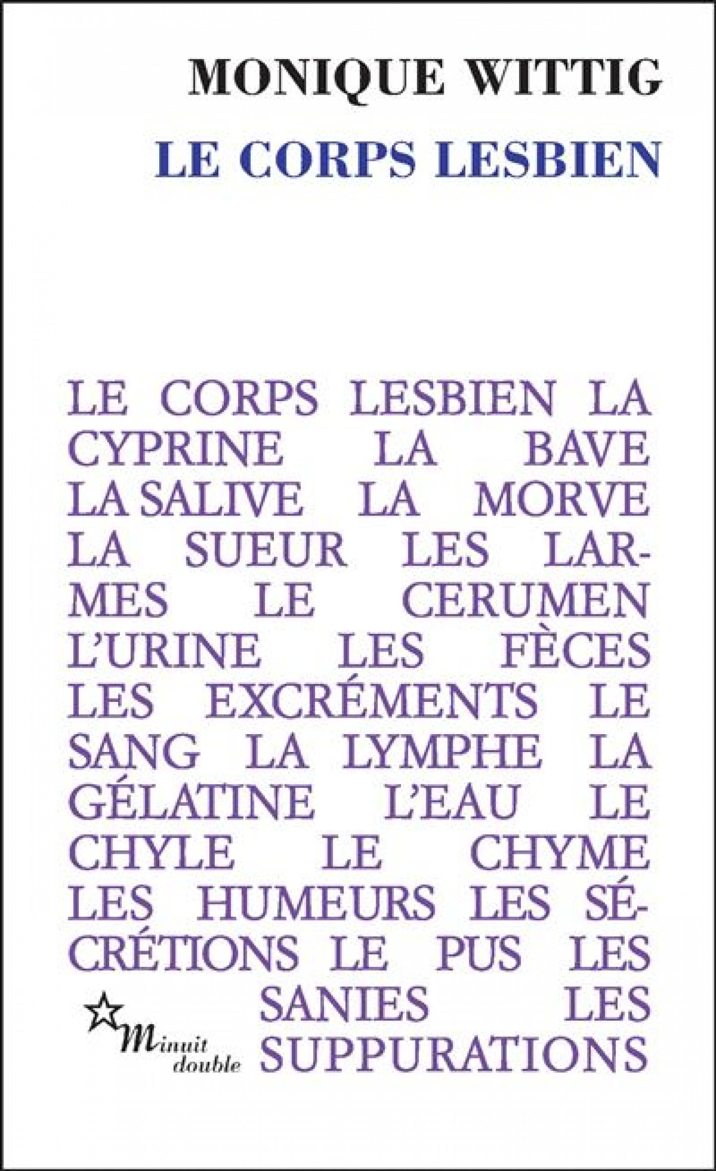 Lecture de "Le corps lesbien"