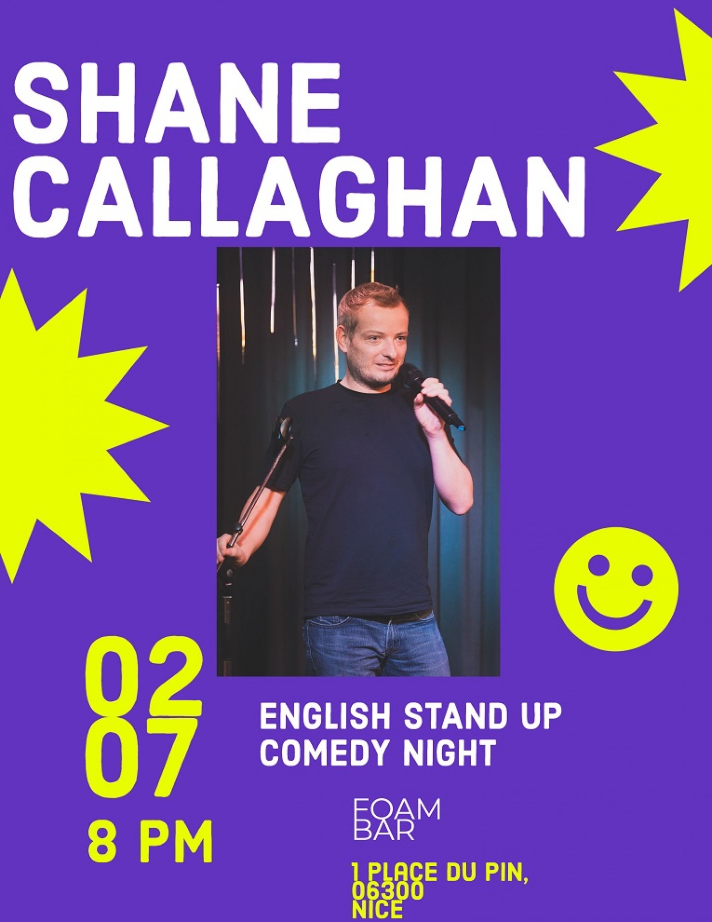 Shane Callaghan présente son stand-up